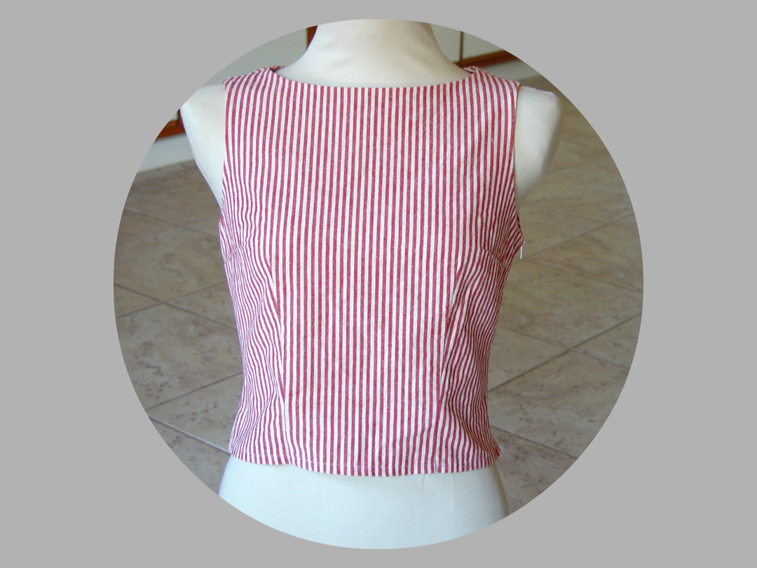 organic side zipper top